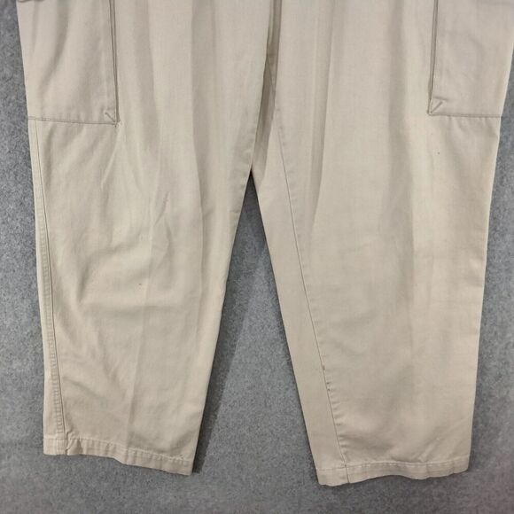 Eddie Bauer Cargo Pants Mens Size 38 x 29 Tan Khaki Flat Front Casual Chino Work - Picture 3 of 10
